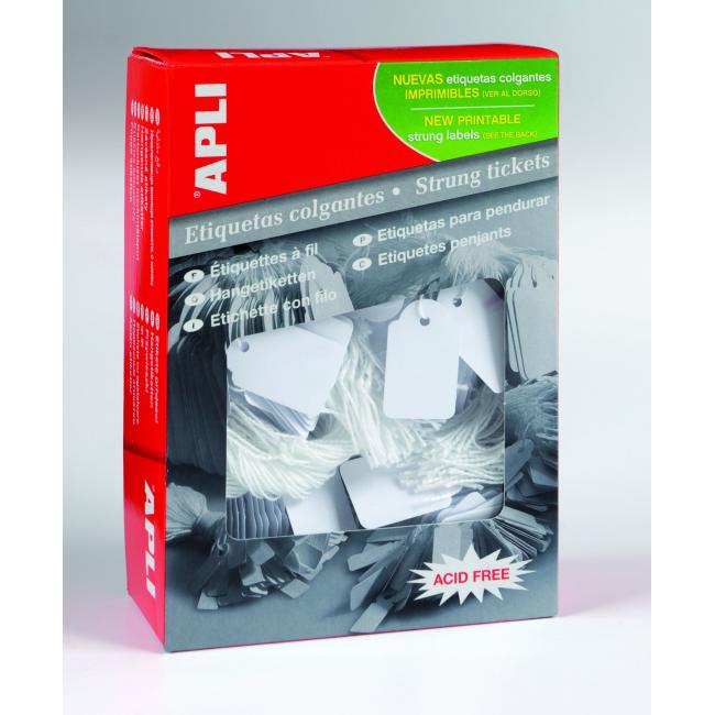 [AG000390] Identifikační štítek s cvernou 22x35mm APLI 500ks