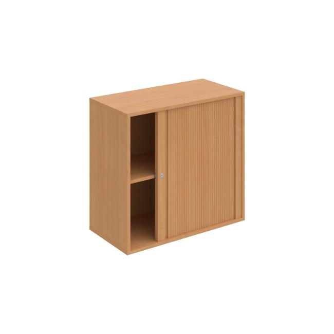 Policová skříň Drive, zámek, 80x74x40 cm, buk/buk