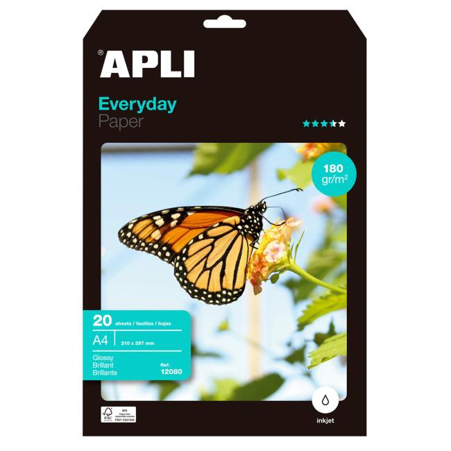 [AG012080] Fotopapír APLI A4 Everyday, 180g, 20 listů