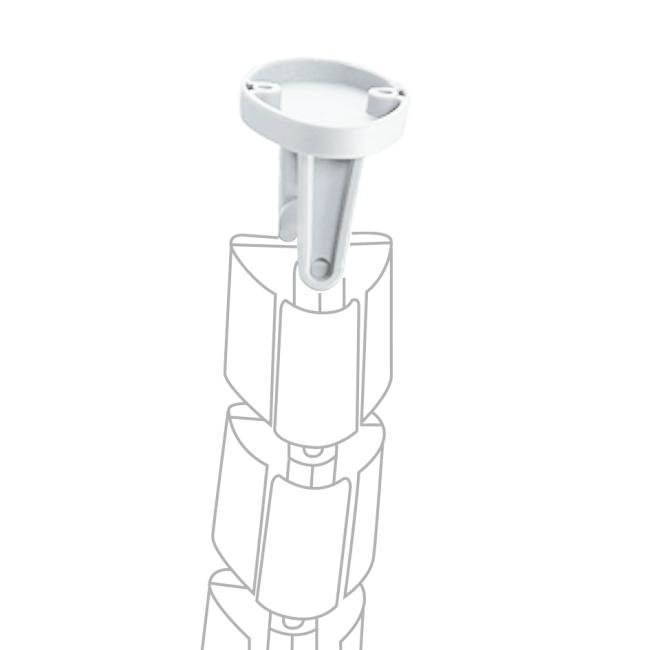 Držák pro uchycení kabelového organizéru pod desku 7x5x5 cm, bílý