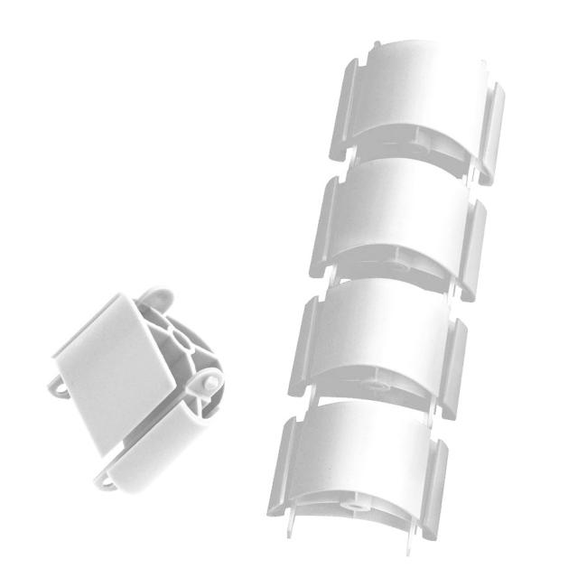 Prodloužení kabelového organizéru Hobis, 7×40 cm, bílý