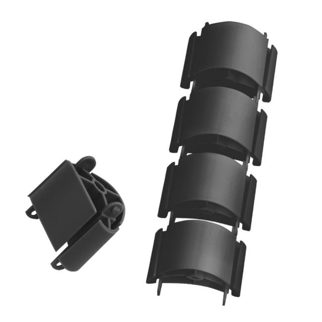 Prodloužení kabelového organizéru Hobis, 7×40 cm, černý