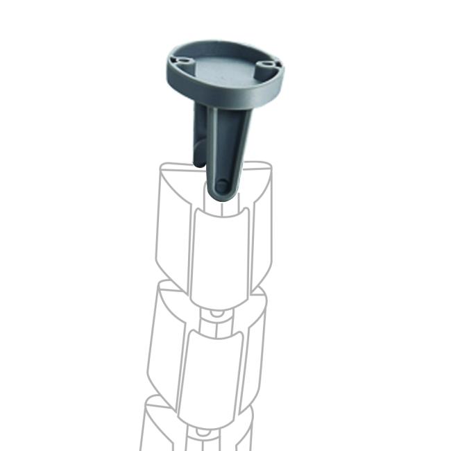 Držák pro uchycení kabelového organizéru pod desku 7x5x5 cm, šedý