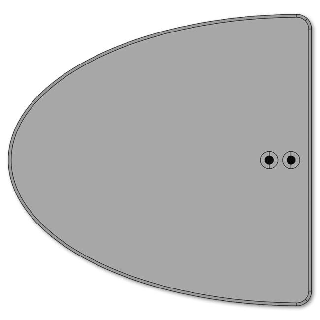 [ON200500] Kolizní patka Akustik, 20,0x0,6x20,8 cm