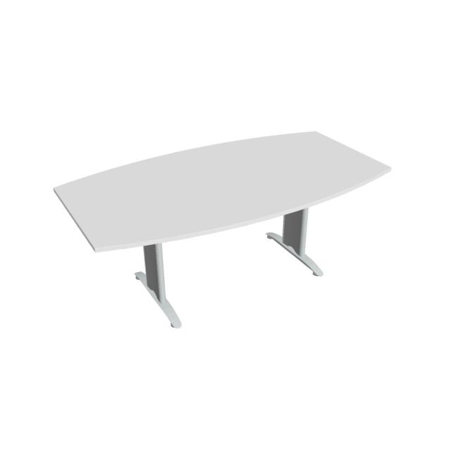 Jednací stůl Flex, 200x75,5x110 cm, bílý/kov