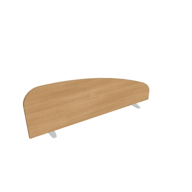 Paraván Hobis na plochu stolu, oblý, 120 cm, dub