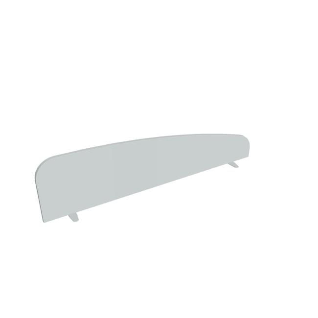 [ON215580] Paraván Hobis na plochu stolu, oblý, 160 cm, šedá