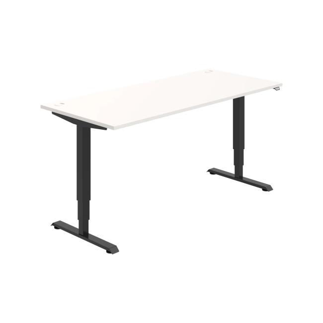 [ON217194] Pracovní stůl RUN, ZO, 3S, 180x64,5-130,5x80 cm, bílá/černá