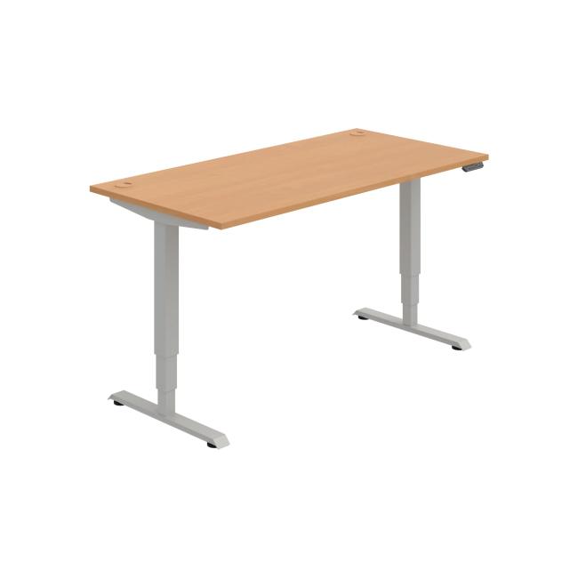 [ON225125] Pracovní stůl RUN, PO, 3S, 160x64,5-130,5x80 cm, buk/šedá