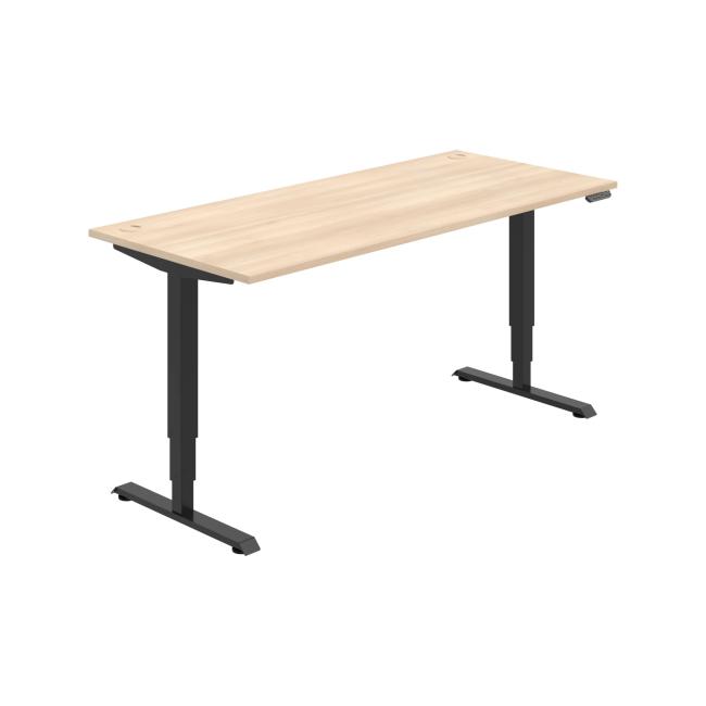 [ON227114] Pracovní stůl RUN, PO, 3S, 180x64,5-130,5x80 cm, akát/černá