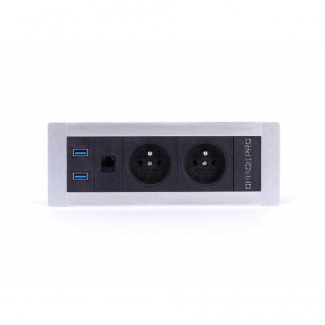 [ON229840] Zásuvkový pevný panel Vault 016, stříbrný