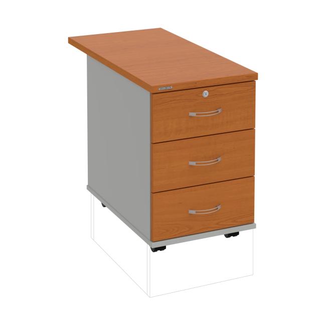 Kontejner Hobis, 40x60x80 cm, třešeň/šedý