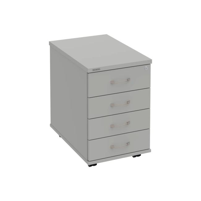 Kontejner Hobis, 40x60x60 cm, šedý/šedý