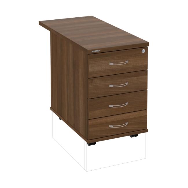 Kontejner Hobis, 40x60x80 cm, ořech/ořech