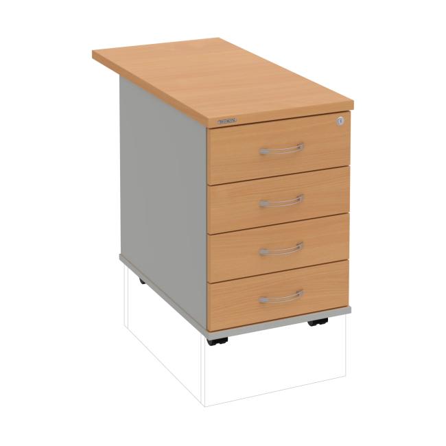 [ON248119] Kontejner Hobis, 40x60x80 cm, buk/šedý