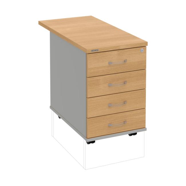 [ON248121] Kontejner Hobis, 40x60x80 cm, dub/šedý