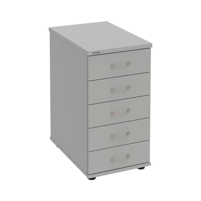 Kontejner Hobis, 40x75,5x60 cm, šedý/šedý