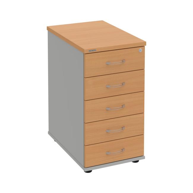 Kontejner Hobis, 40x75,5x60 cm, buk/šedý