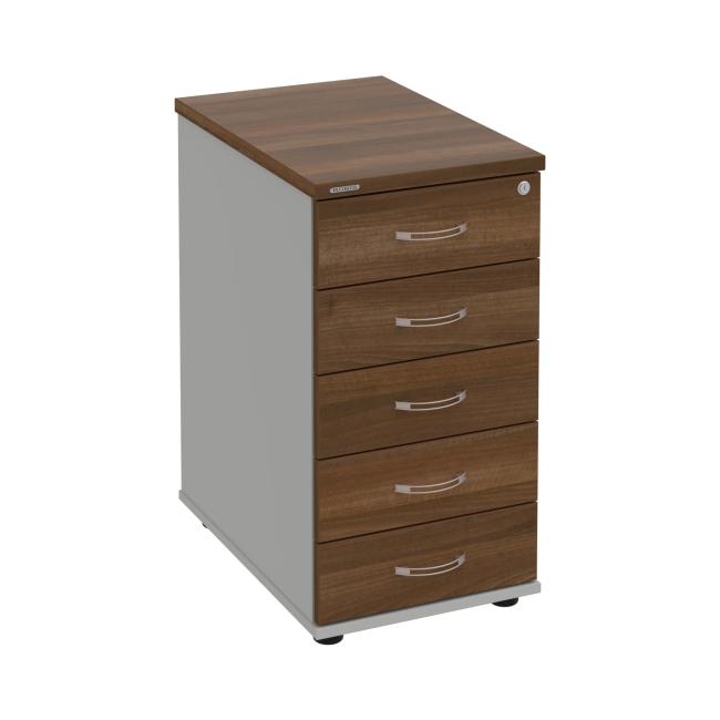 Kontejner Hobis, 40x75,5x60 cm, ořech/šedý