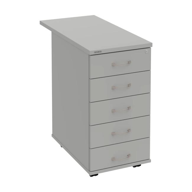 Kontejner Hobis, 40x75,5x80 cm, šedý/šedý