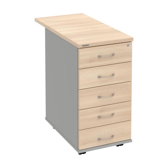 Kontejner Hobis, 40x75,5x80 cm, akát/šedý