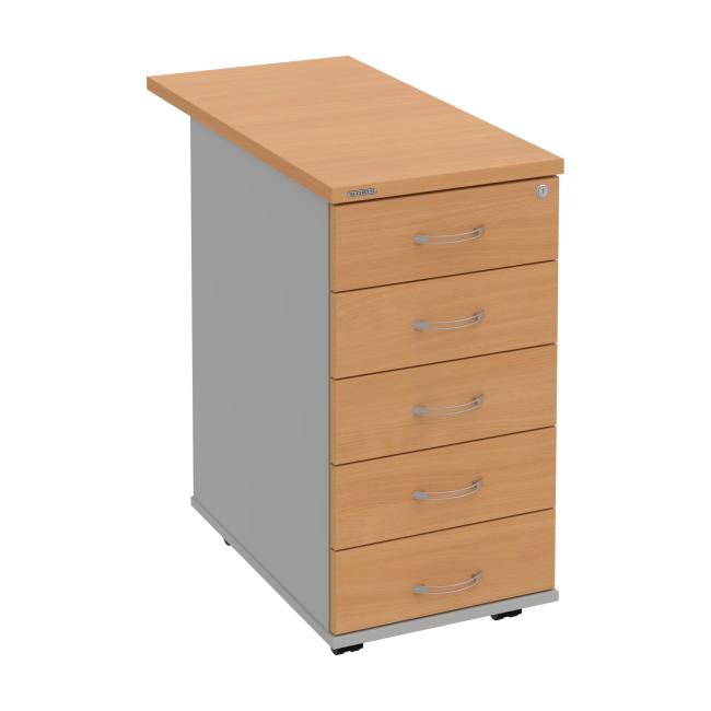 Kontejner Hobis, 40x75,5x80 cm, buk/šedý