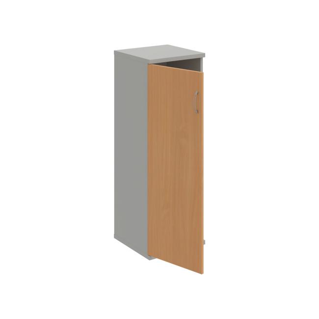 Policová skříň Strong L, 40x115,2x40 cm, buk/šedá