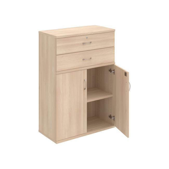 Policová skříň Strong, zámek, 80x115,2x40 cm, akát/akát