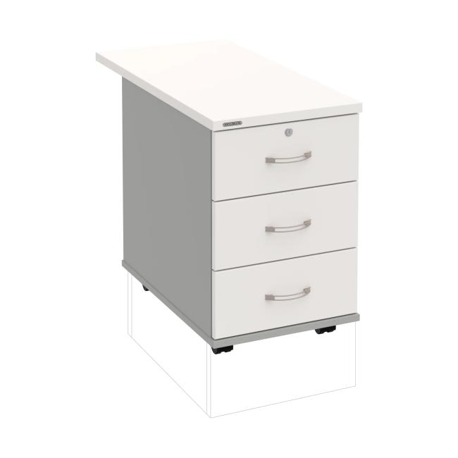 Kontejner Hobis, 40x60x80 cm, bílý/šedý