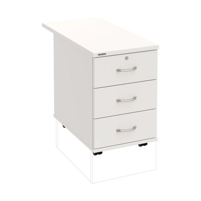 Kontejner Hobis, 40x60x80 cm, bílá/bílá