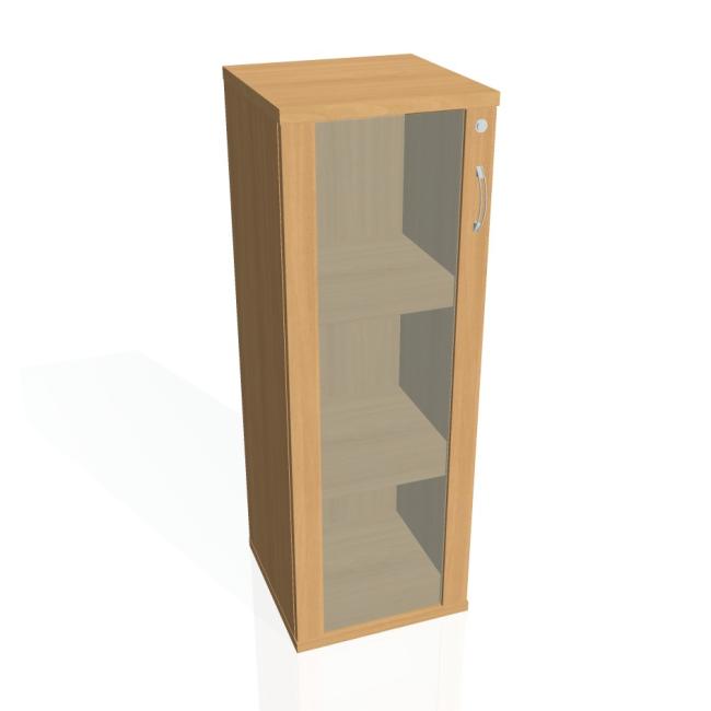 Policová skříň Strong, zámek, L, 40x115,2x40 cm, buk/buk