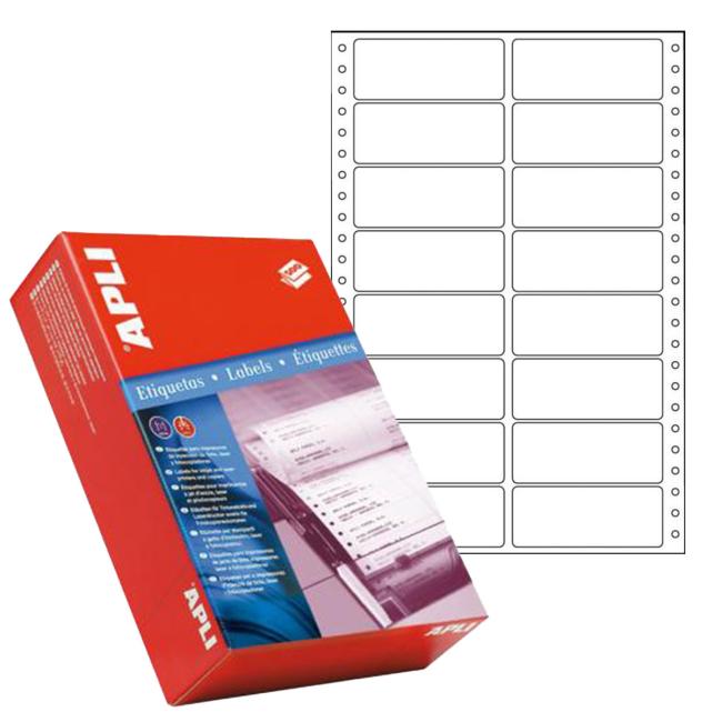 Etikety tabelační 89x36,1mm APLI 2 řadové