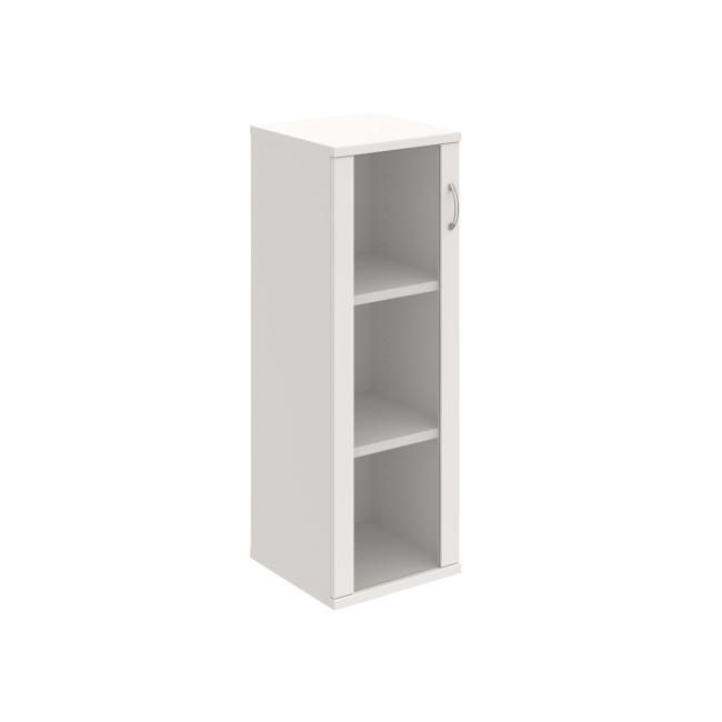 Policová skříň Strong L, 40x115,2x40 cm, bílá/bílá
