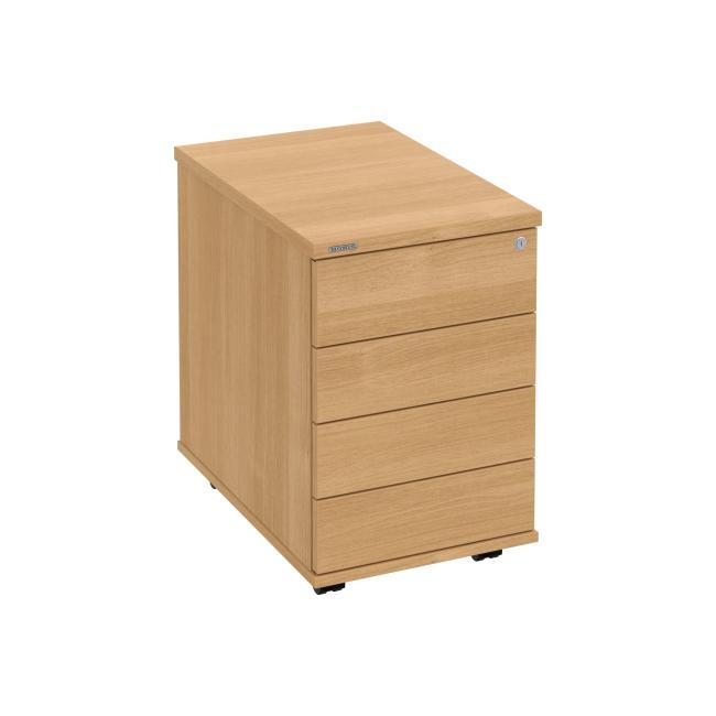 Kontejner Hobis, 40x60x60 cm, bezúchytkové otevírání, dub/dub