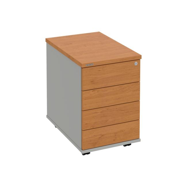 Kontejner Hobis, 40x60x60 cm, bezúchytkové otevírání, olše/šedý