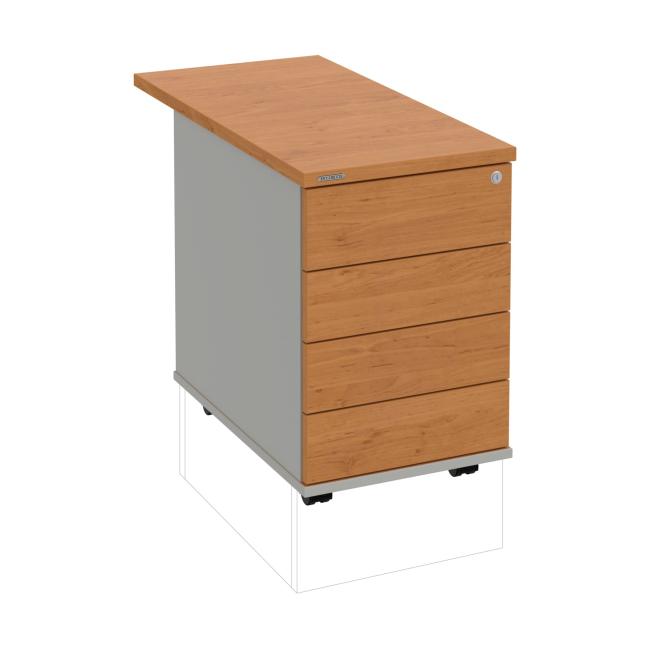 Kontejner Hobis, 40x60x80 cm, bezúchytkové otevírání, olše/šedý