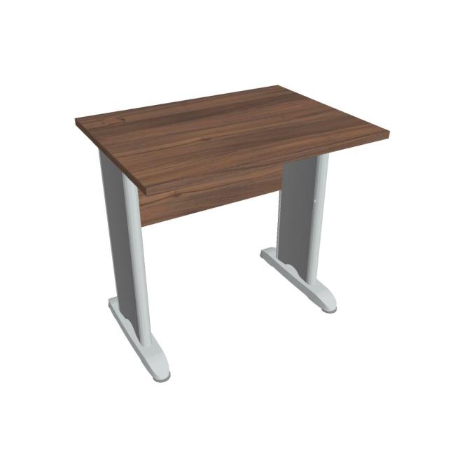 Pracovní stůl Cross, 80x75,5x60 cm, ořech/kov