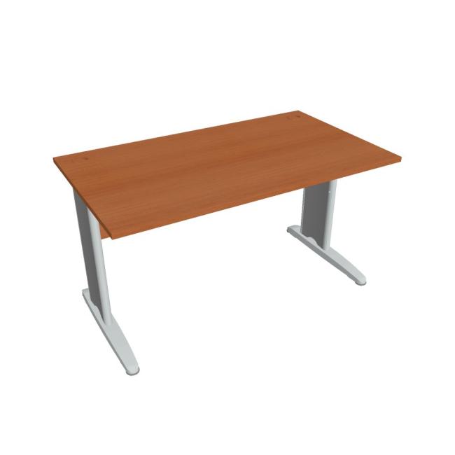 Pracovní stůl Cross, 140x75,5x80 cm,třešeň/kov