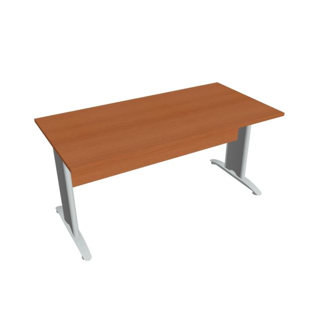 Jednací stůl Cross, 160x75,5x80 cm, třešeň/kov