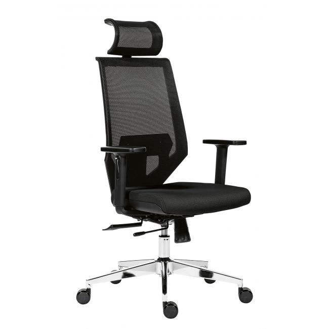 [AN101020] Kancelářská židle Edge Net černá s černým sedákem