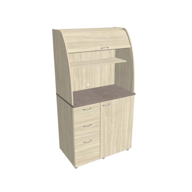 Kuchyňka bez vybavení levá, 100x189,1x60 cm, akát/akát