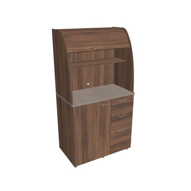 [ON450277] Kuchyňka bez vybavení pravá, 100x189,1x60 cm, ořech/ořech