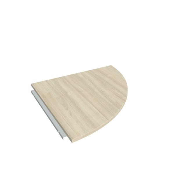 Doplňkový stůl Cross, pravý, 80x80 cm, akát