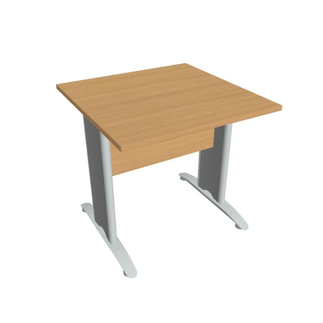 Jednací stůl Cross, 80x75,5x80 cm, buk/kov