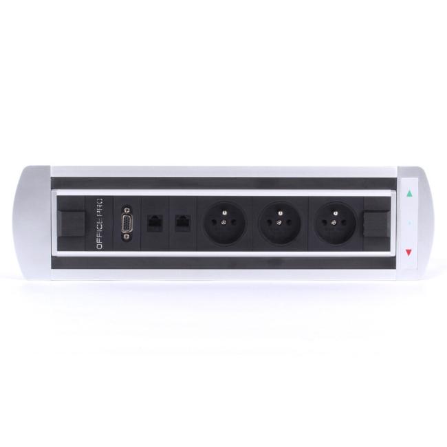 [ON489860] Zásuvkový elektr. otočný panel Vault 003, stříbrný