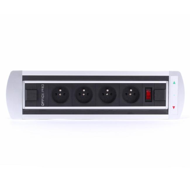 [ON490010] Zásuvkový elektr. otočný panel Vault 010, stříbrný