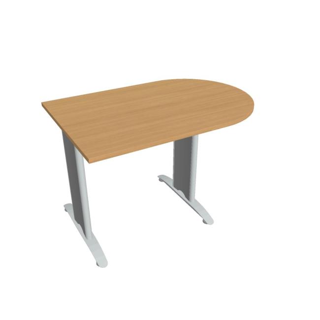 Doplňkový stůl Flex, 120x75,5x80 cm, buk/kov