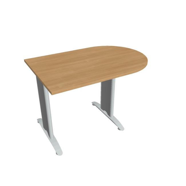 Doplňkový stůl Flex, 120x75,5x80 cm, dub/kov