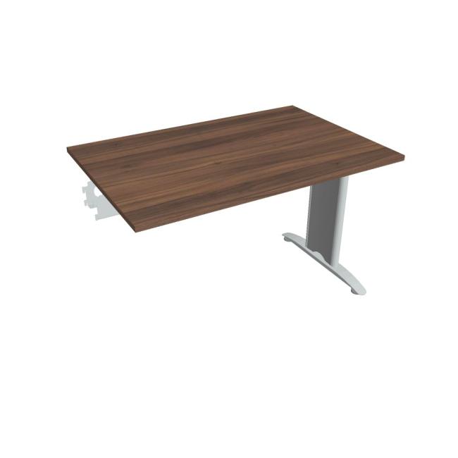 Jednací stůl Flex, 120x75,5x80 cm, ořech/kov