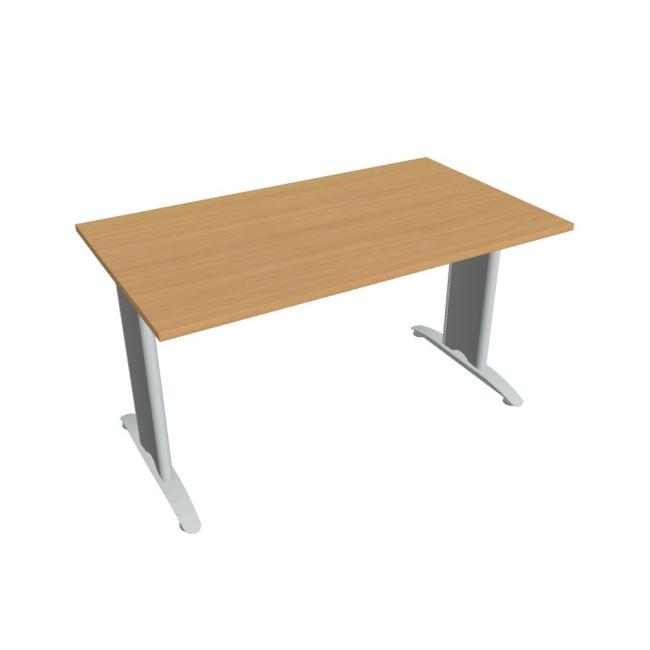Jednací stůl Flex, 140x75,5x80 cm, buk/kov